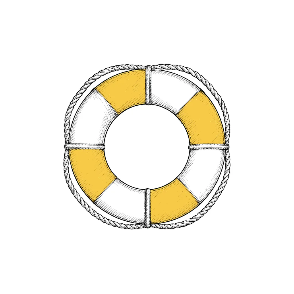 A lifebuoy ring — stabilise first, then decide what to change.