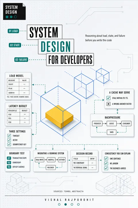 Jacket for System Design for Developers — Reasoning about load, state, and failure before you write the code