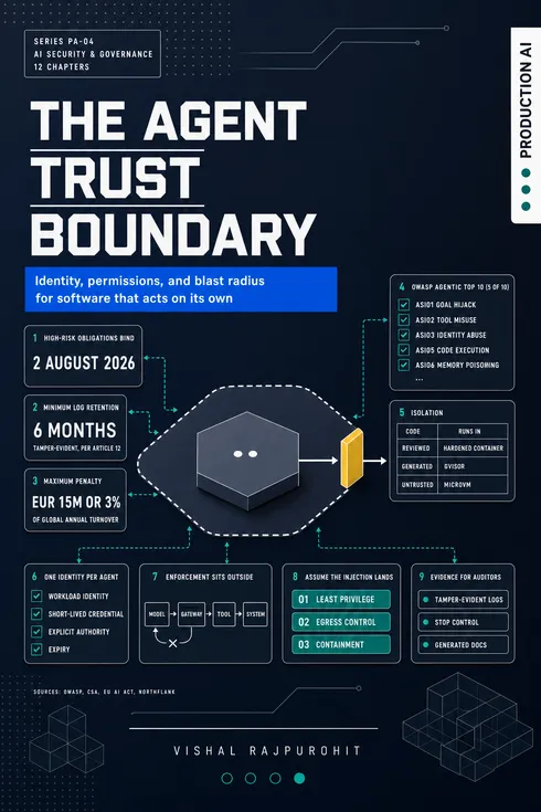 Cover of The Agent Trust Boundary by Vishal Rajpurohit